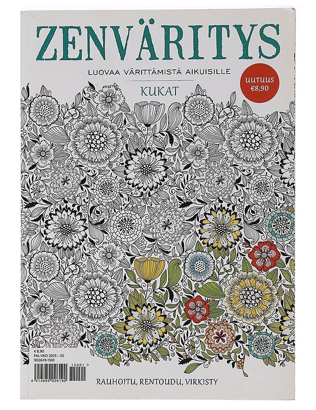 Zenväritys - luovaa värittämistä aikuisille: Kukat. Rauhoitu, rentoudu, virkisty - Jo Chapman - Harrastekirjat - 10105469306 - 0