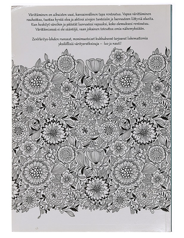 Zenväritys - luovaa värittämistä aikuisille: Kukat. Rauhoitu, rentoudu, virkisty - Jo Chapman - Harrastekirjat - 10105469306 - 1