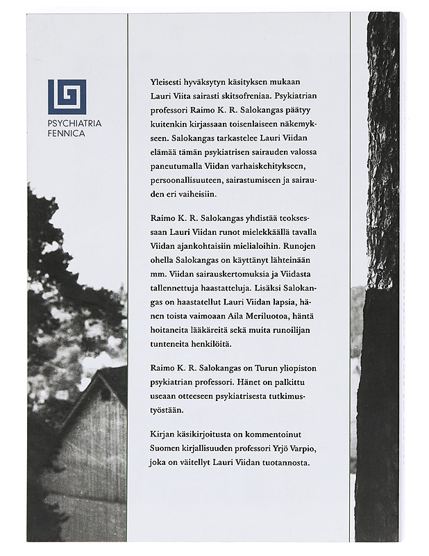 Kirjailijan kieli ja mieli : Lauri Viidan elämä sairauden valossa - Raimo K. R. Salokangas - Elämäkerrat ja muistelmat - 10105469373 - 1