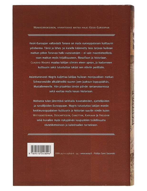 Tonava - Magris, Claudio - Historiakirjat - 10105469442 - 1