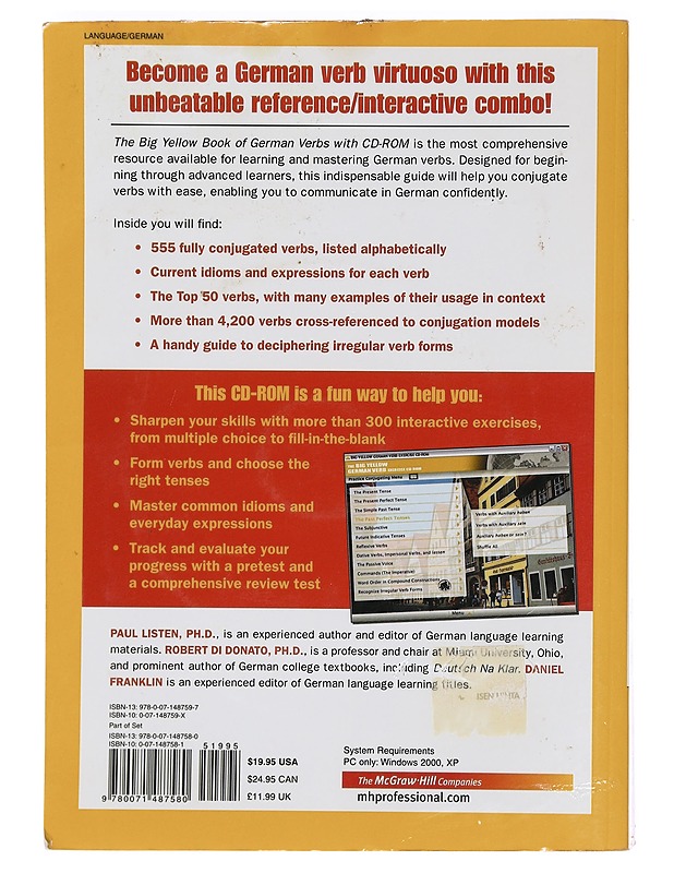 The Big Yellow Book of German Verbs - Listen, Paul - Tietokirjat ja oppaat - 10105469470 - 1