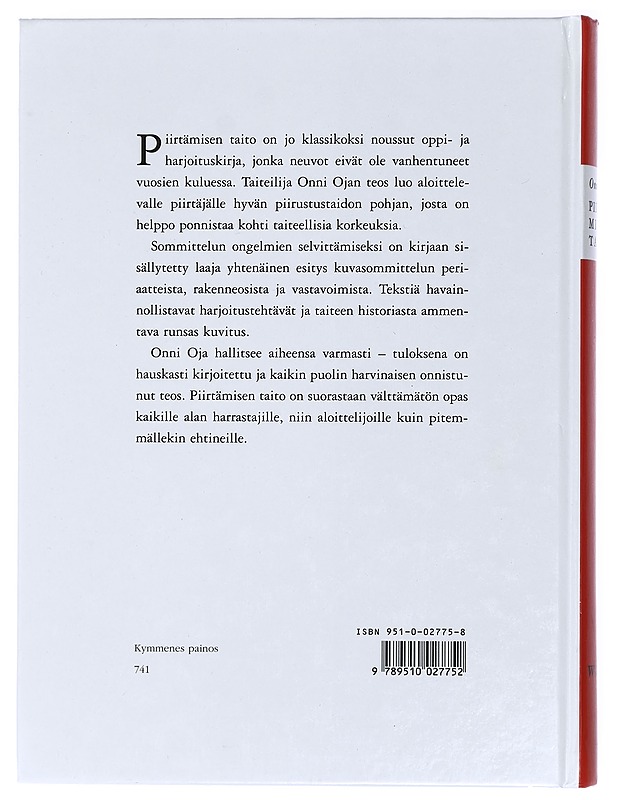 Piirtämisen taito - Onni Oja - Tietokirjat ja oppaat - 10105469513 - 1