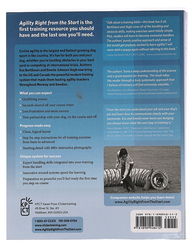 Agility right from the start / the ultimate training guide to America's fastest-growing dog sport - Bertilsson, Eva - Tietokirjat ja oppaat - 10105469545 - 1