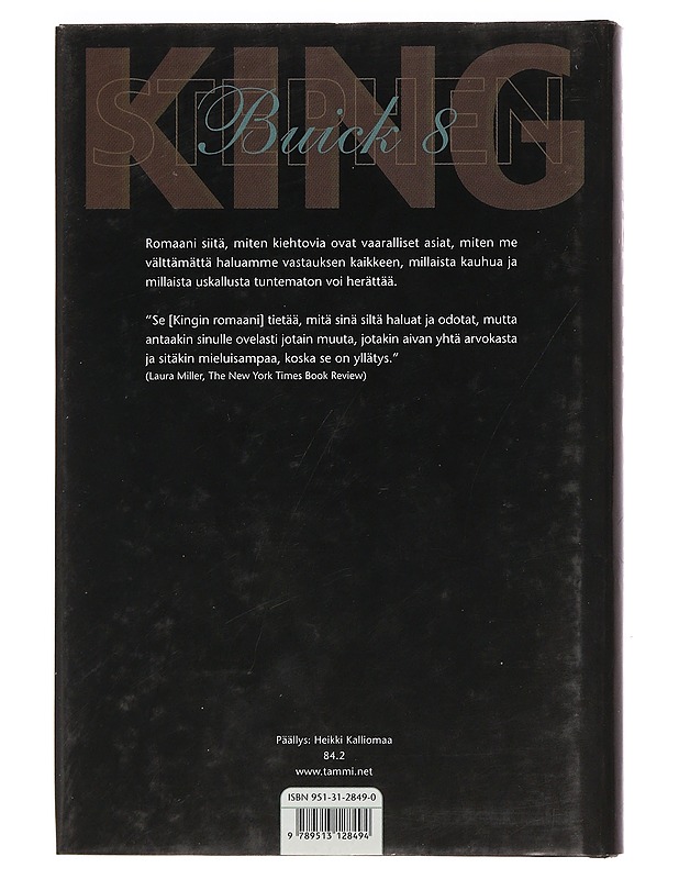 Buick 8 - King, Stephen - Romaanit ja novellit - 10105469560 - 1