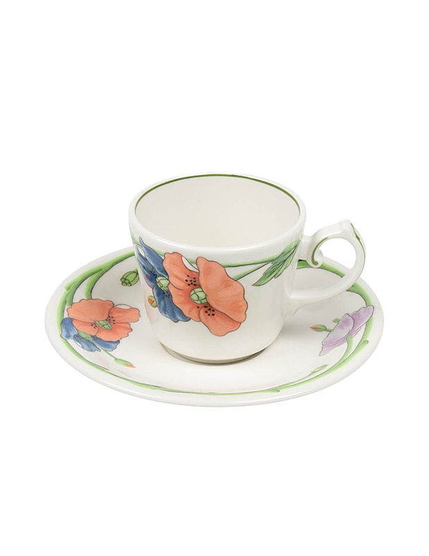 VILLEROY & BOCH Amapola kahvikuppi ja aluslautanen - Lautaset ja kulhot - 10105469581 - 0