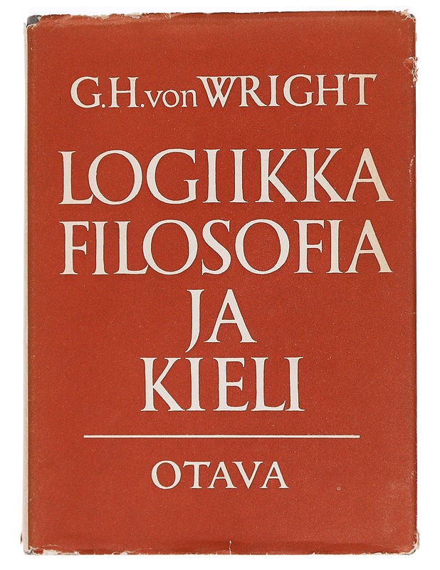 Logiikka filosofia ja kieli - G.H Von Wright - Hyvinvointikirjat - 10105469615 - 0