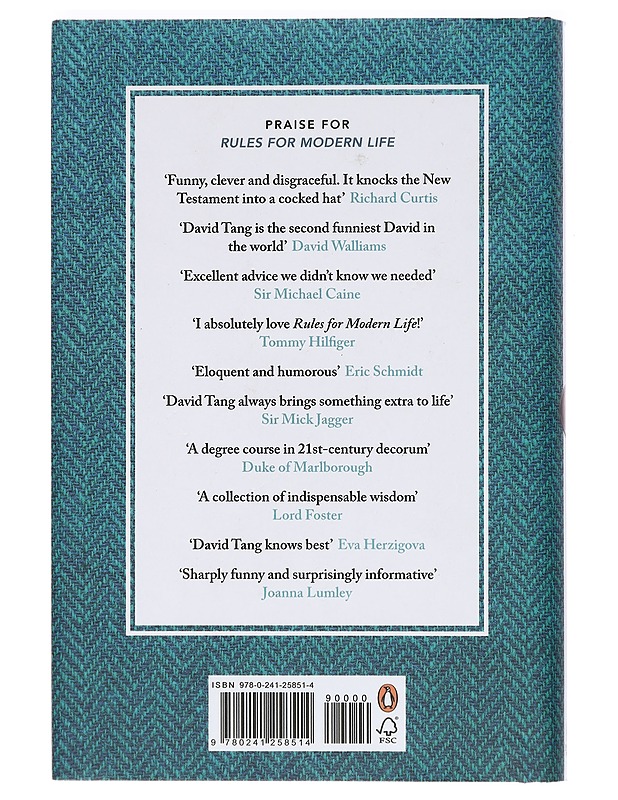 Rules for modern life: a connoisseur's survival guide - Sir David Tang - Harrastekirjat - 10105469617 - 1
