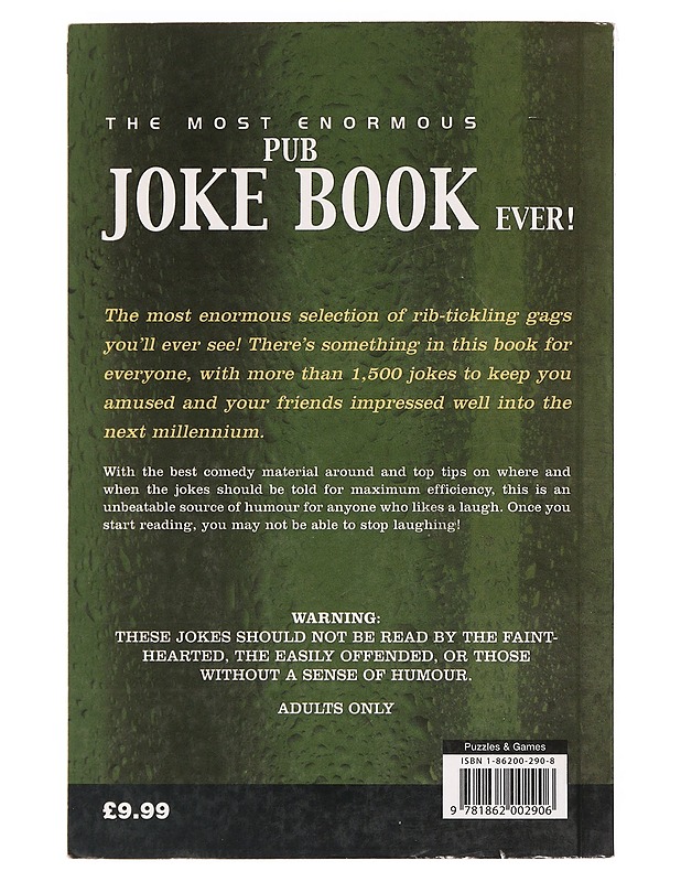 The Most enormous pub joke book ever - Harrastekirjat - 10105469631 - 1