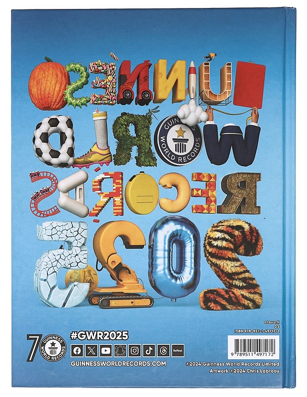 Guinness World Records 2025 - Glenday, Craig - Tietokirjat ja oppaat - 10105469642 - 1