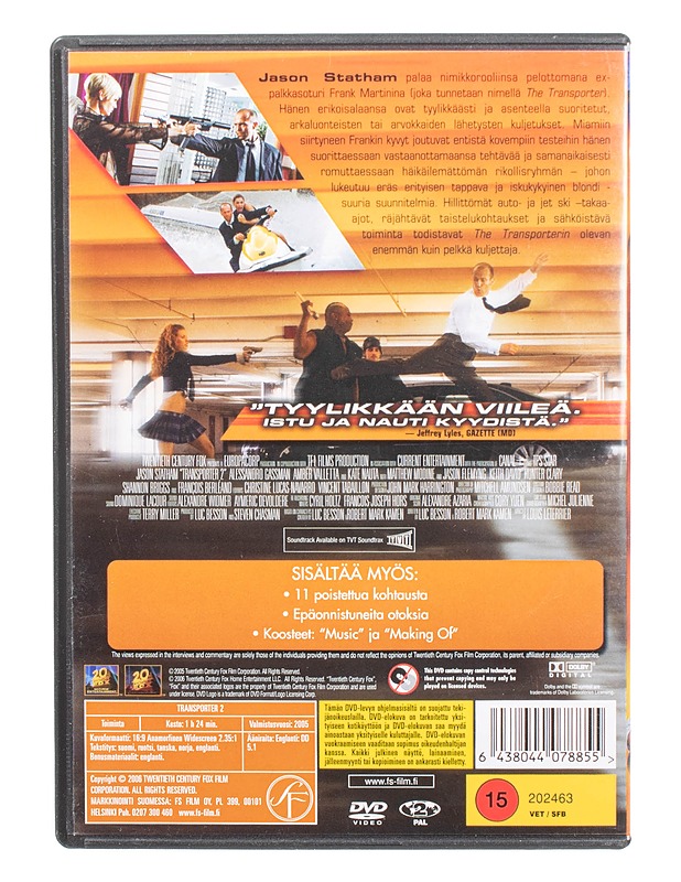 Transporter 2 - DVD - DVD-elokuvat - 10105469691 - 1