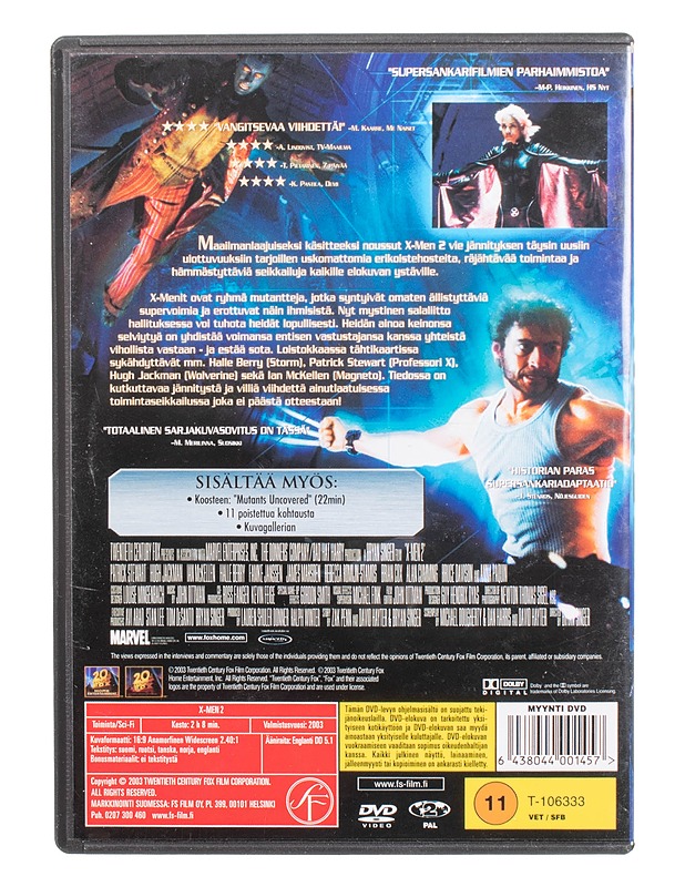X-Men 2 - DVD - DVD-elokuvat - 10105469733 - 1