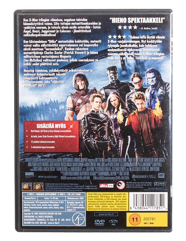 X-Men: Viimeinen Kohtaaminen - DVD - DVD-elokuvat - 10105469756 - 1