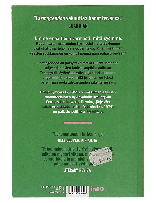 Farmageddon : halvan lihan todellinen hinta - Lymbery, Philip - Tietokirjat ja oppaat - 10105469773 - 1