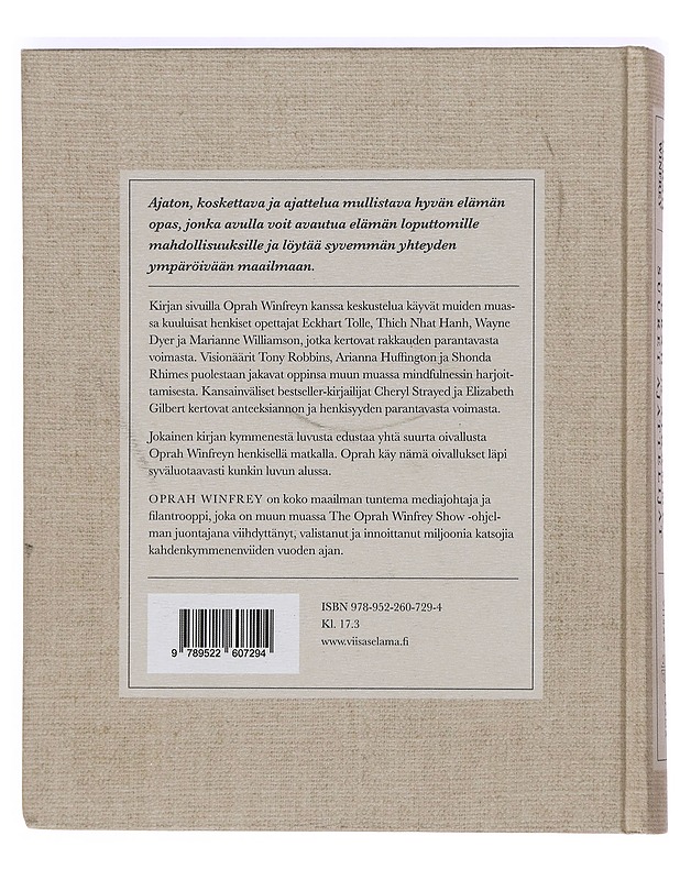 Oprah ja aikamme suuret ajattelijat : inspiroivia keskusteluja ja elämänviisauksia - Winfrey, Oprah - Historiakirjat - 10105469783 - 1