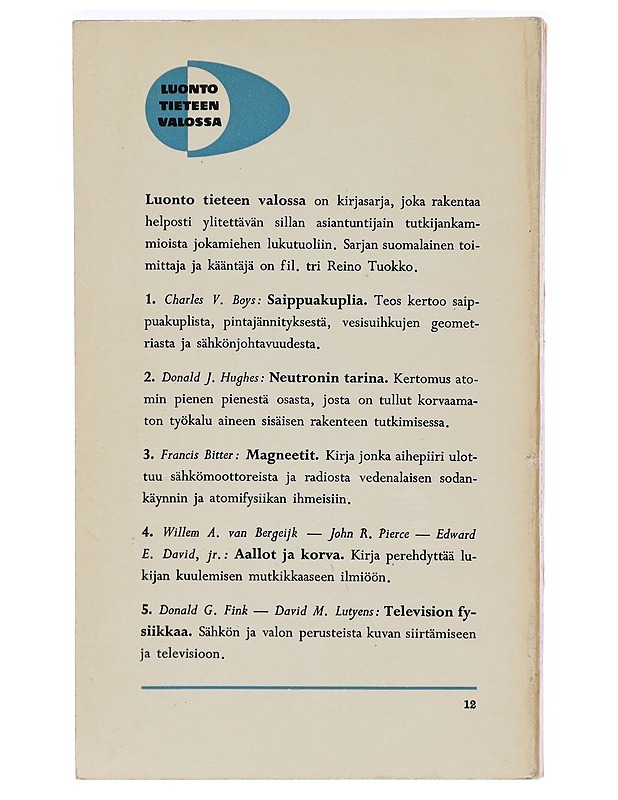 Television fysiikkaa - Donald G. Fink - Tietokirjat ja oppaat - 10105469845 - 1