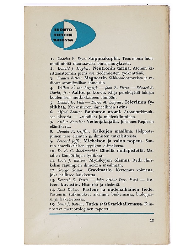 Tutka säätä tarkkailemassa - Louis J. Battan - Tietokirjat ja oppaat - 10105469852 - 1