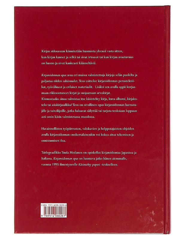 Kirjansidonnan opas - Moilanen, Tuula - Kirja lahjaksi - 10105469890 - 1