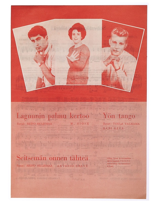 Lagunnin palmu kertoo: Setsemän onnen tähteä: Yön tango - Musiikki- ja elokuvakirjat - 10105469907 - 0