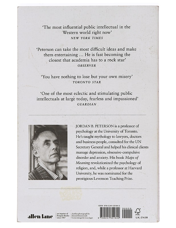 12 rules for life : an antidote to chaos - Peterson, Jordan B. - Tietokirjat ja oppaat - 10105470042 - 1