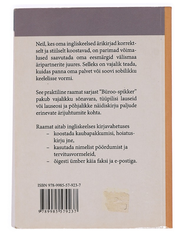 Ingliskeelne kirjavahetus - Ulrike Beyler - Matkaoppaat ja sanakirjat - 10105470046 - 1