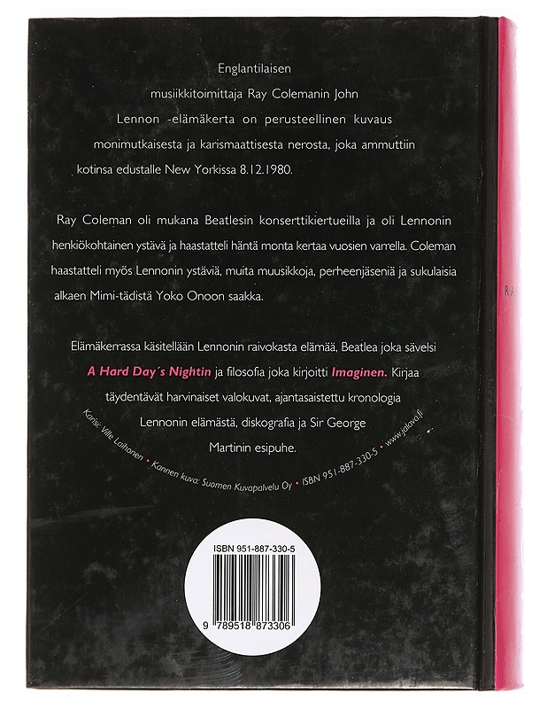 John Lennon : täydellinen elämäkerta - Coleman, Ray - Historiakirjat - 10105470049 - 1