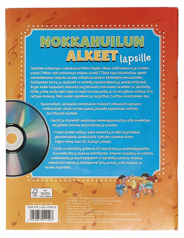 Nokkahuilun alkeet lapsille - Höller, Katrin - Musiikki- ja elokuvakirjat - 10105470091 - 1