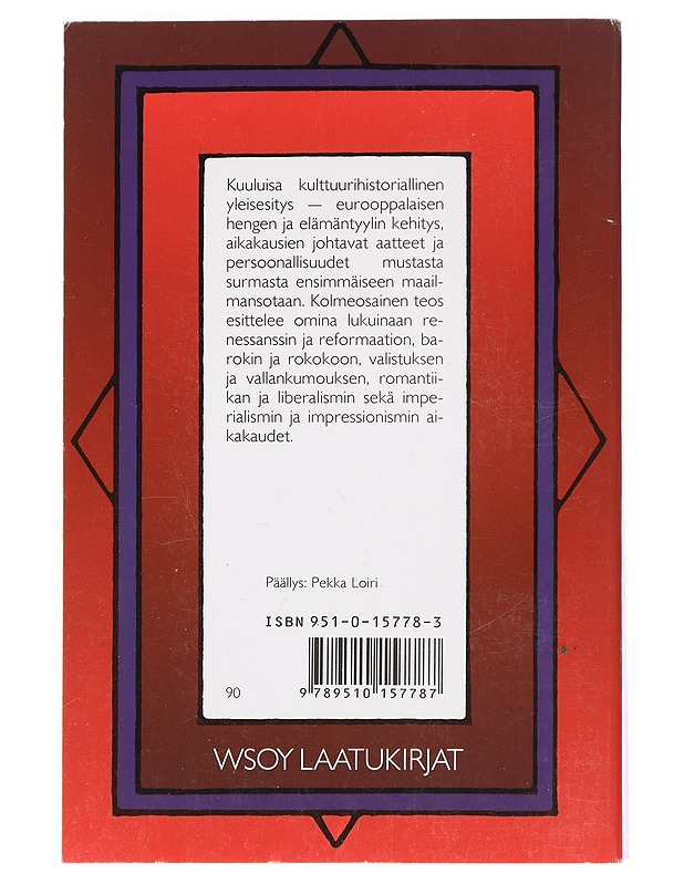 Uuden ajan kulttuurihistoria 3 - Friedell, Egon - Historiakirjat - 10105470105 - 1