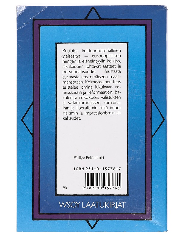 Uuden ajan kulttuurihistoria 1- Friedell, Egon - Historiakirjat - 10105470107 - 1