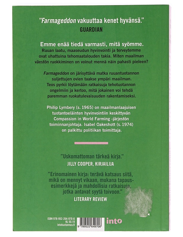 Farmageddon : halvan lihan todellinen hinta - Lymbery, Philip - Tietokirjat ja oppaat - 10105470150 - 1