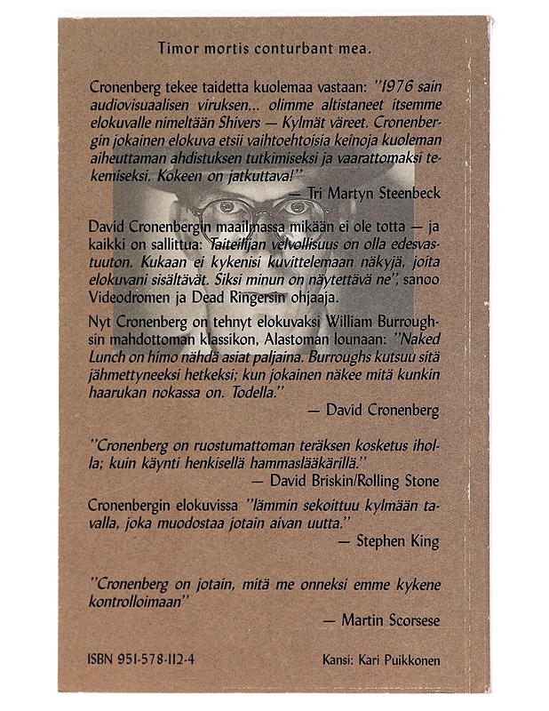 Cronenberg on cronenber - Chris rodley - Harrastekirjat - 10105470168 - 1