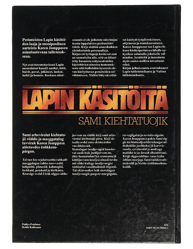 Lapin käsitöitä - Karen Jomppanen & Sami Kiehtatuojik - Tietokirjat ja oppaat - 10105470260 - 1