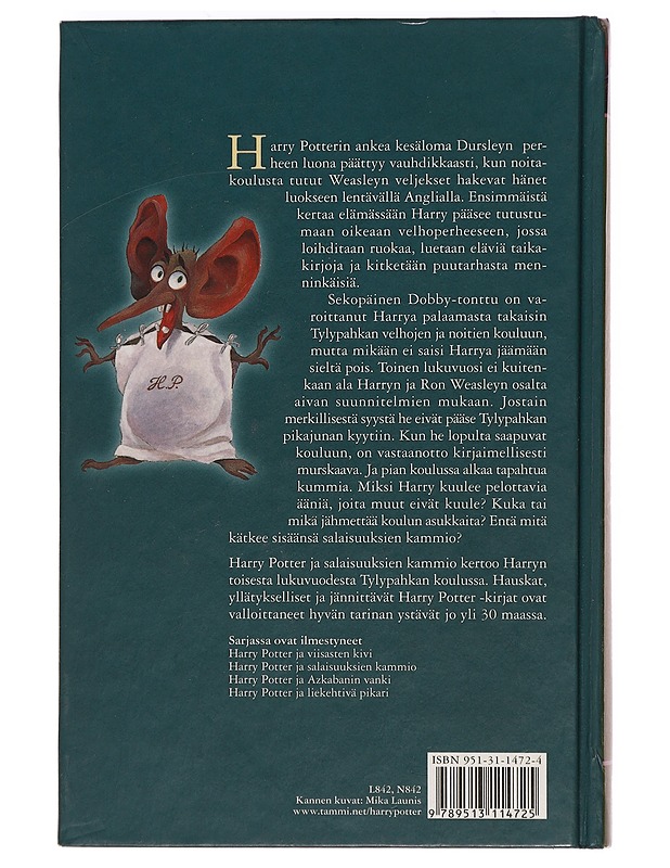 Harry Potter ja salaisuuksien kammio - Rowling, J. K. - Lastenkirjat - 10105470279 - 1