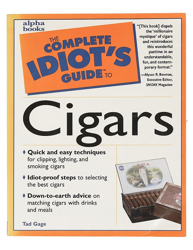 The complete idiot's guide to cigars - Tad Gage - Tietokirjat ja oppaat - 10105470297 - 0