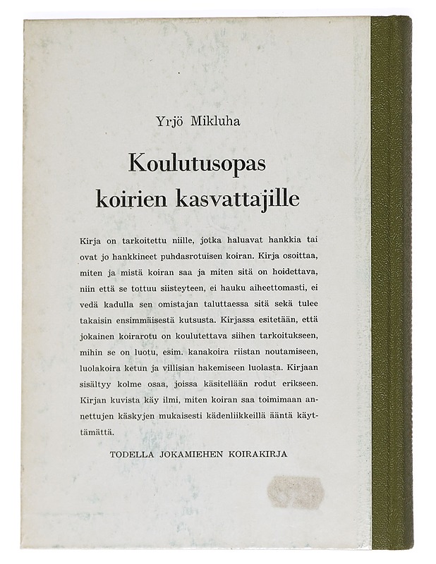 Koulutusopas koirien kasvattajille - Mikluha, Yrjö - Tietokirjat ja oppaat - 10105470305 - 1