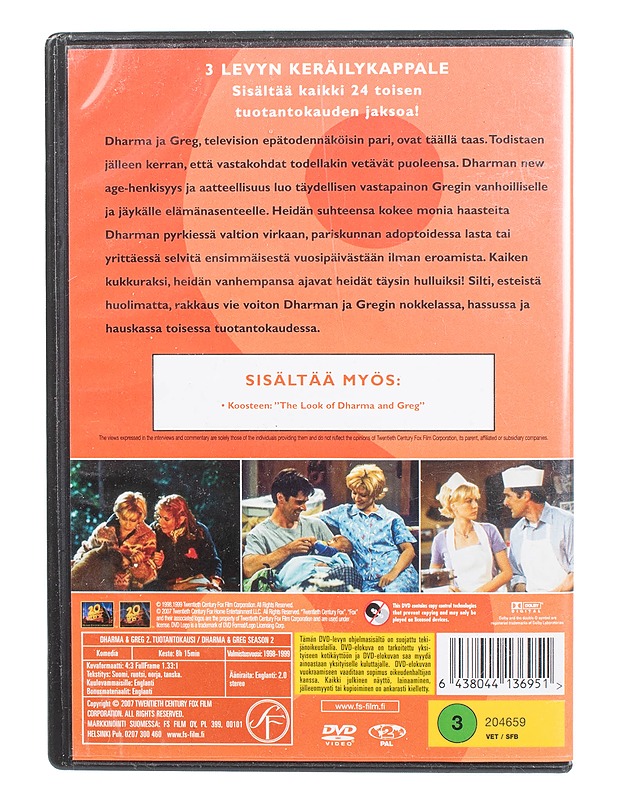 Dharma et Greg: Kausi 2 - DVD - DVD-elokuvat - 10105470326 - 1