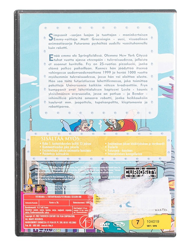 Futurama tuotantokausi 1 - DVD - DVD-elokuvat - 10105470337 - 1