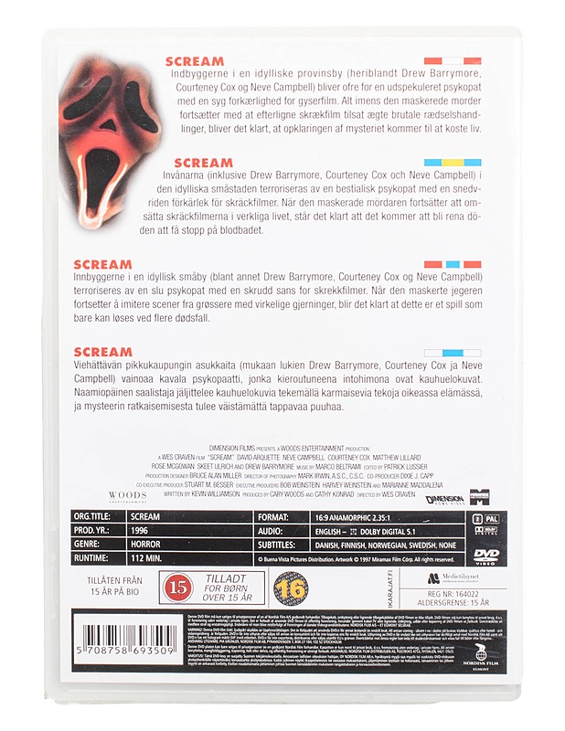 Scream - DVD - DVD-elokuvat - 10105470367 - 1