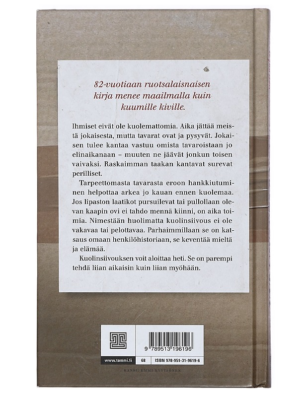 Mitä jälkeen jää : taito tehdä kuolinsiivous - Magnusson, Margareta - Tietokirjat ja oppaat - 10105470378 - 1