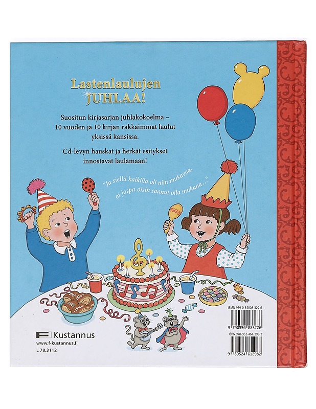Lastenlaulujen juhlakirja - Huttunen, Pirkko - Lastenkirjat - 10105470426 - 1