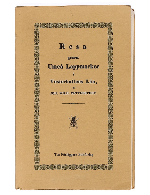 Resa genom Umeå Lappmarker i Vesterbottens Län - Zetterstedt, Joh. Wilh - Tietokirjat ja oppaat - 10105470481 - 0