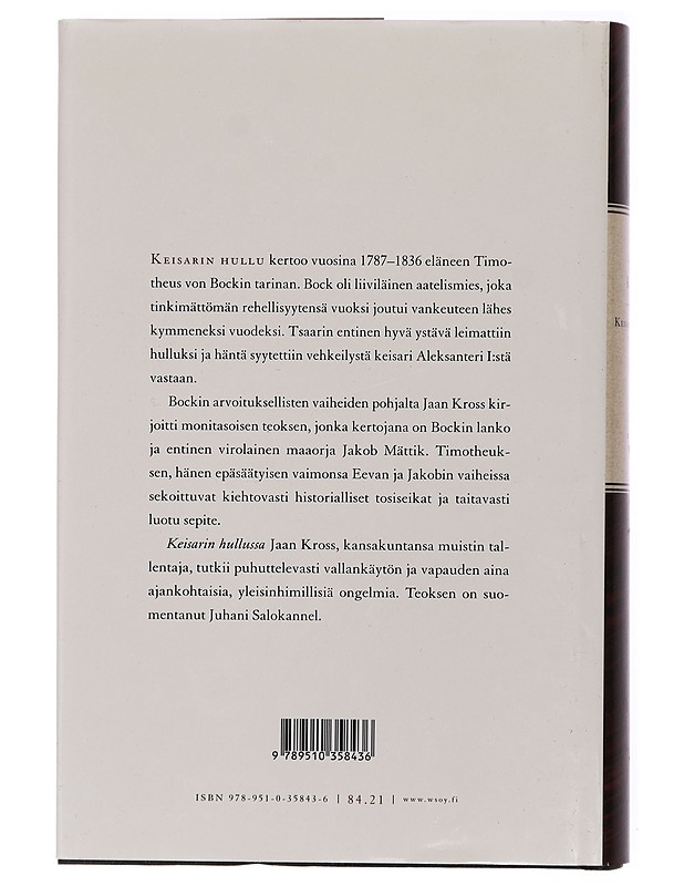 Keisarin hullu - Kross, Jaan - Romaanit ja novellit - 10105470498 - 1