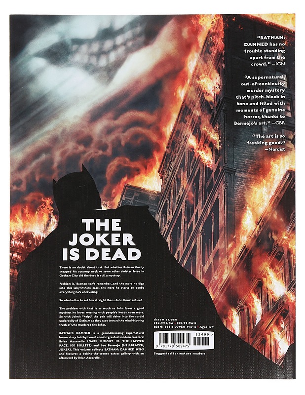 Batman : damned - Azzarello, Brian - Sarjakuvat - 10105470532 - 1