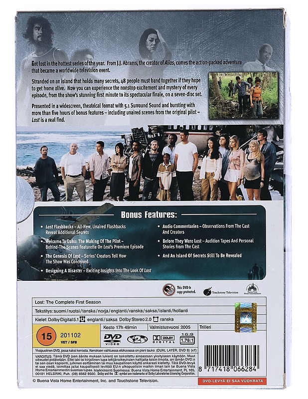 Lost: 1. Tuotantokausi - DVD - DVD-elokuvat - 10105470536 - 1