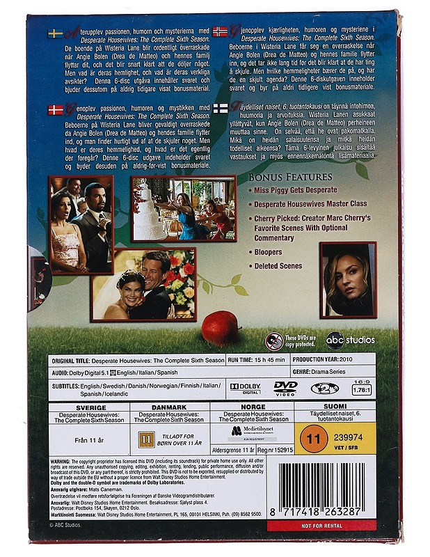 Desperate Housewives 6. kausi - DVD - DVD-elokuvat - 10105470578 - 1