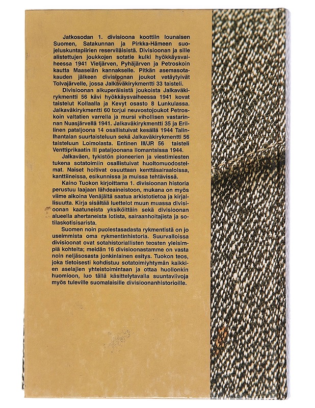 1. divisioona 1941-1944 - Kaino Tuokko - Historiakirjat - 10105470603 - 1