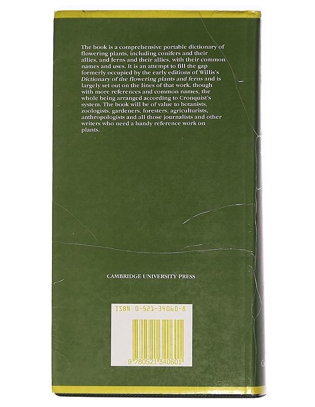 The plant-book : a portable dictionary of the higher plants - D.J. Mabberley - Romaanit ja novellit - 10105470668 - 1