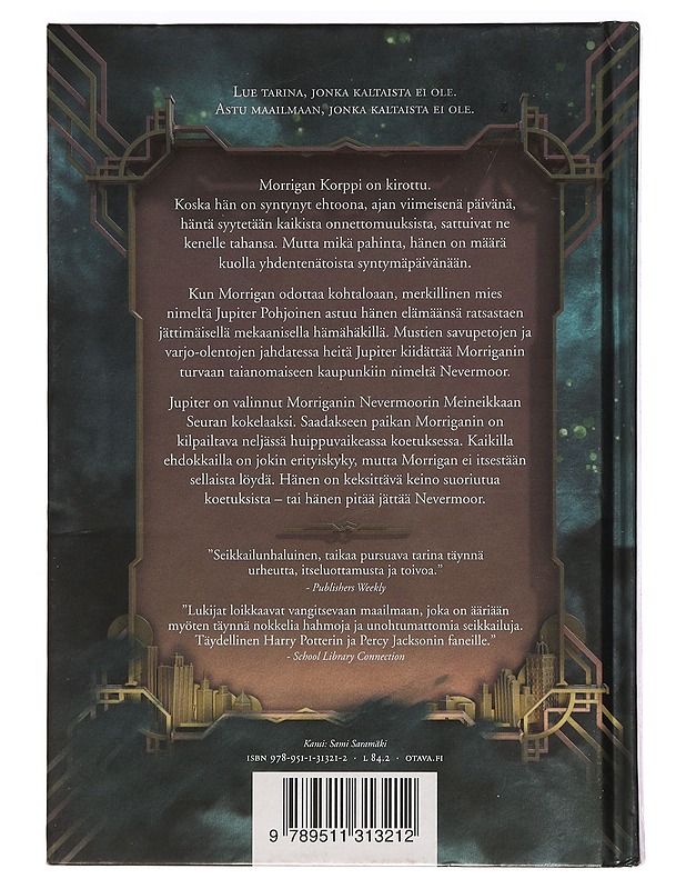 Morriganin koetukset - Townsend, Jessica - Fantasia- ja scifi - 10105470672 - 1