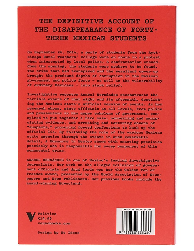 A Massacre in Mexico - Hernandez, Anabel - Romaanit ja novellit - 10105470703 - 1