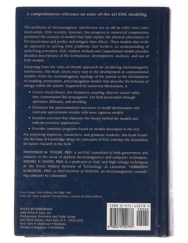 EMC analysis methods and computational models - Tesche, Frederick M. - Tietokirjat ja oppaat - 10105470723 - 1