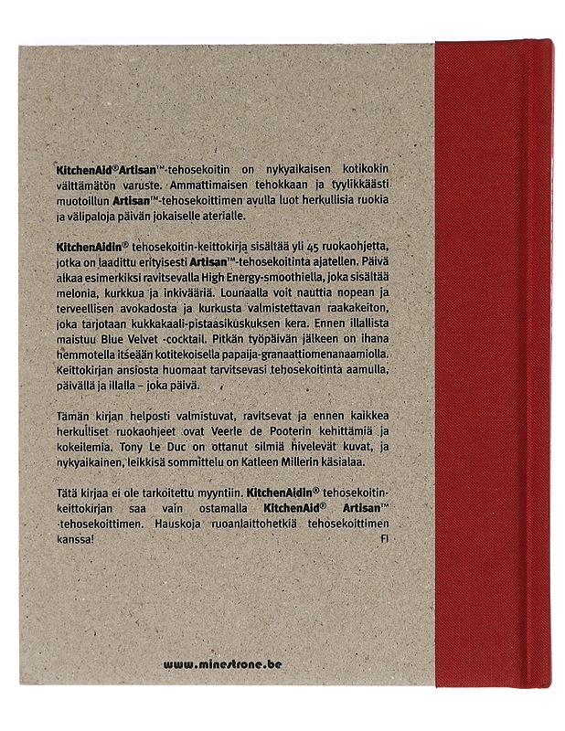 KitchenAid - Tehosekoitin - keittokirja "24 tuntia päivässö" - Ruokakirjat - 10105470724 - 1